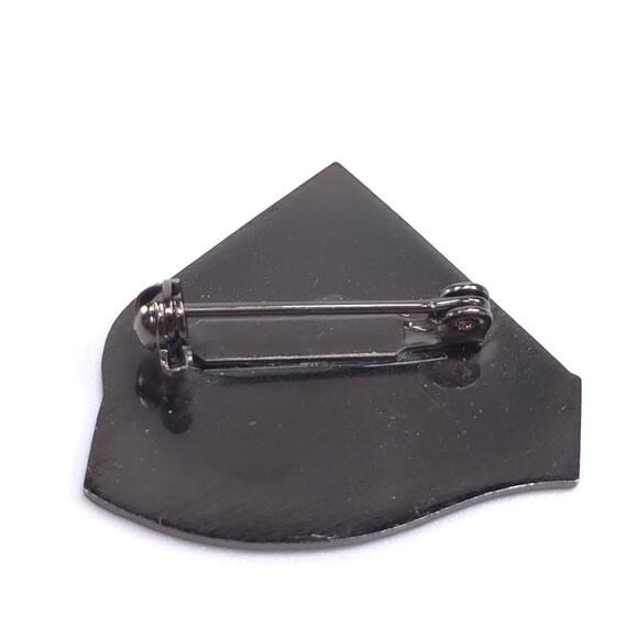 Vintage Big Powderhorn Ski Enamel Pinback Pin - Picture 2 of 3